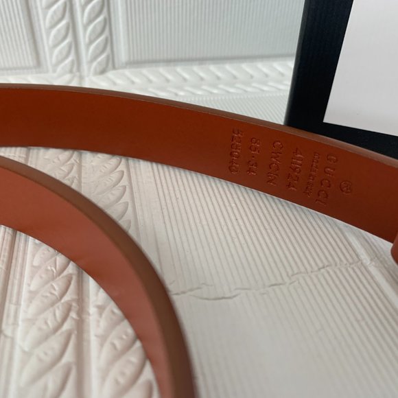 Leather belts with Double G buckle main image 2